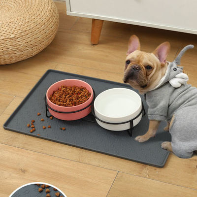 Σιλικόνιο σκυλί γάτα μπολ Mat Non-Stick Food Pad με πολλαπλά χρώματα και προσαρμοσμένη εκτύπωση