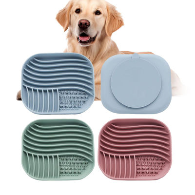 2024 Σιλικόνη Pet Slow Feeder BPA Free Licking Mat για σκυλιά και γάτες Μεγάλο Ποτήρι Αναρρόφησης