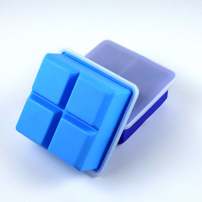 Προσαρμοσμένο λογότυπο 116g Bpa Free Σιλικόνης Ice Cube Τράι με κάλυμμα Σχήμα Σχήμα Προμήθεια