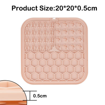 Σιλικόνη Pet Lick Pad Slow Feeder Γλύφτης για σκυλιά/γατάκια Προσαρμοσμένη ανακούφιση από το άγχος