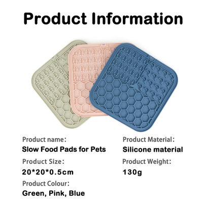Σιλικόνη Pet Lick Pad Slow Feeder Γλύφτης για σκυλιά/γατάκια Προσαρμοσμένη ανακούφιση από το άγχος