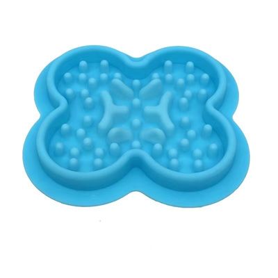 Σιλικόνη Pet Bowl για αργή τροφοδοσία Αντί ασφυξίας και ανατροπή Δέχεται OEM / ODM