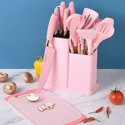 19 PCS Αντικαρδιόμενα Σιλικόνιο Εργαλεία Μαγειρικής Εγκαταστήστε ανθεκτικά εργαλεία μαγειρικής για την κουζίνα σας