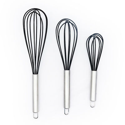 Πολυλειτουργικό σιλικόνιο αυγό Whisk Αναμειγνυτικά εργαλεία για την οικιακή κουζίνα 8/10/12 ίντσες Beater