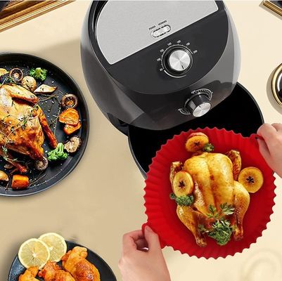 1.96cm*17cm*6.5cm Silicone Air Fryer Liner για βιώσιμες και επαναχρησιμοποιήσιμες ανάγκες μαγειρέματος