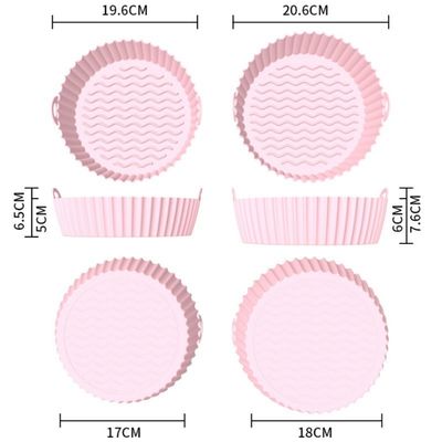 1.96cm*17cm*6.5cm Silicone Air Fryer Liner για βιώσιμες και επαναχρησιμοποιήσιμες ανάγκες μαγειρέματος