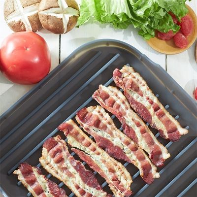 Αειφόρος φούρνος μαγειρέματος με μπέικον από σιλικόνη για φούρνο μικροκυμάτων και φούρνο μαγειρέματος γκρι ή προσαρμοσμένο